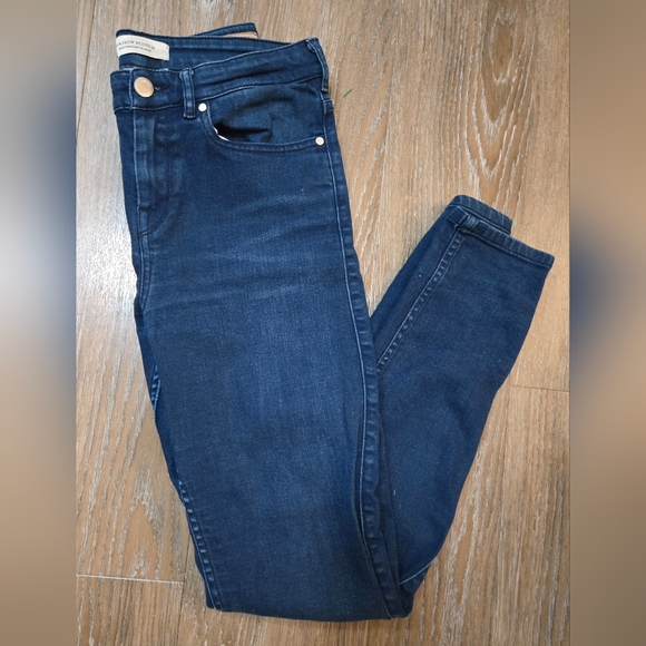 Maison Scotch Haut High-Rise Skinny Dark Blue Wash Jeans - W29/L32 - Picture 4 of 8